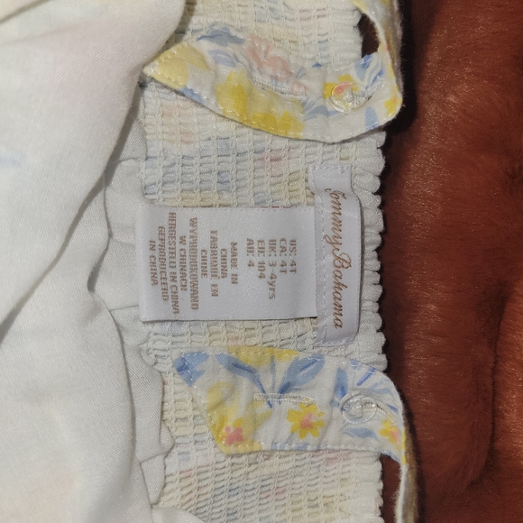 Tommy Bahama Yellow and White Floral Kids Dress - Picture 6 of 9